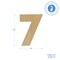 Wooden Number 7, 12 inch or 8 inch, Unfinished Large Wood Numbers for Crafts | Woodpeckers